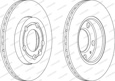 WGR11641 WAGNER Тормозной диск
