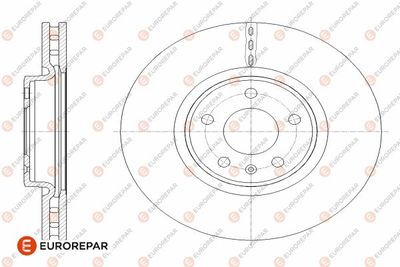 1642754180 EUROREPAR Тормозной диск