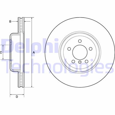 BG9158C DELPHI Тормозной диск