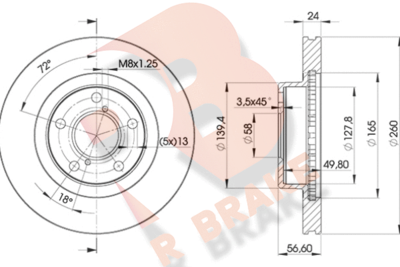 78RBD20031 R BRAKE Тормозной диск