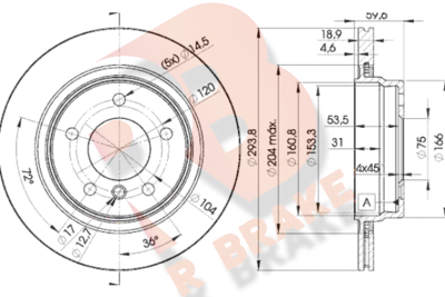 78RBD25563 R BRAKE Тормозной диск