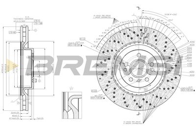 CD8202V BREMSI Тормозной диск