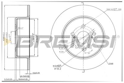 CD7489S BREMSI Тормозной диск