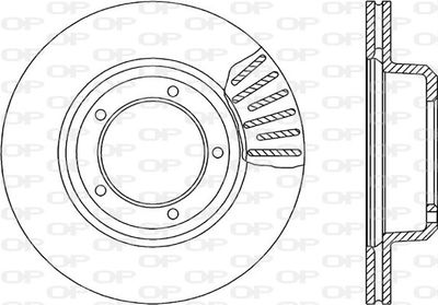 BDA106420 OPEN PARTS Тормозной диск