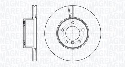 361302040600 MAGNETI MARELLI Тормозной диск