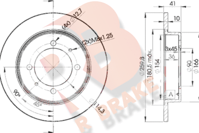 78RBD22940 R BRAKE Тормозной диск