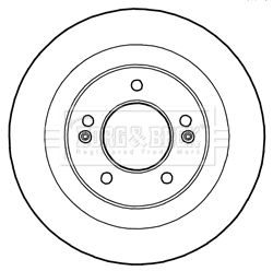 BBD5230 BORG & BECK Тормозной диск