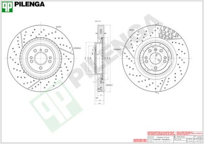 V1007 PILENGA Тормозной диск