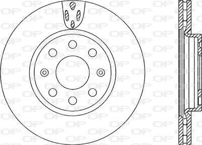 BDA225820 OPEN PARTS Тормозной диск