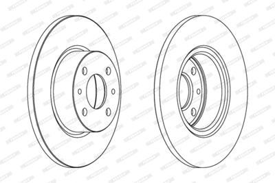 DDF068 FERODO Тормозной диск