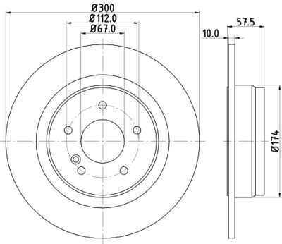 MDC2025C MINTEX Тормозной диск