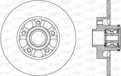 BDA280230 OPEN PARTS Тормозной диск