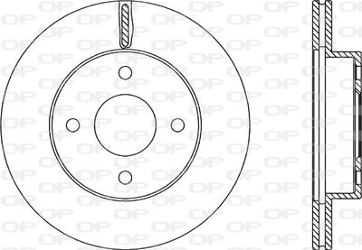 BDR221620 OPEN PARTS Тормозной диск