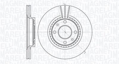 361302040240 MAGNETI MARELLI Тормозной диск