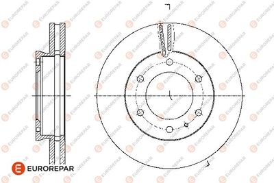1667868480 EUROREPAR Тормозной диск