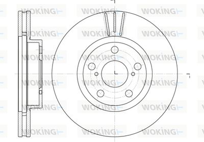 D657710 WOKING Тормозной диск