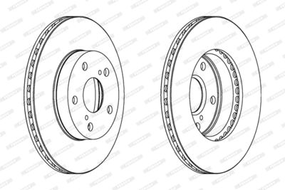 DDF777 FERODO Тормозной диск
