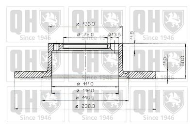 BDC3141 QUINTON HAZELL Тормозной диск