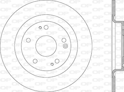 BDA287210 OPEN PARTS Тормозной диск