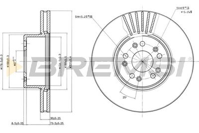 CD7061V BREMSI Тормозной диск