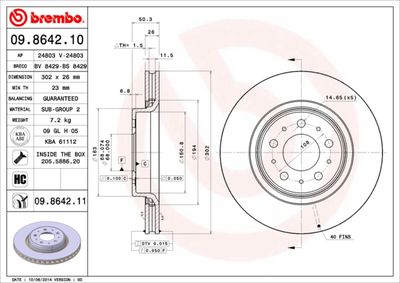 BS8429 BRECO Тормозной диск