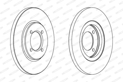 DDF121 FERODO Тормозной диск
