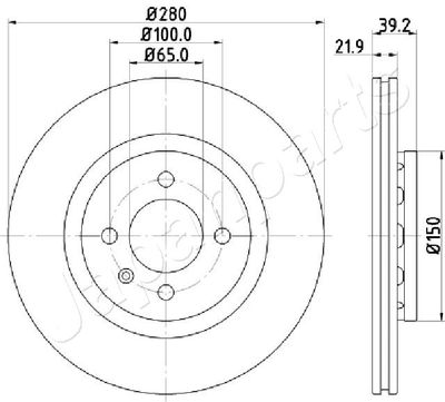 DI0940 JAPANPARTS Тормозной диск