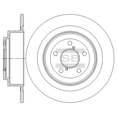 SD4710 Hi-Q Тормозной диск