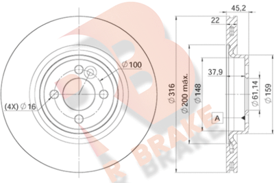 78RBD29065 R BRAKE Тормозной диск