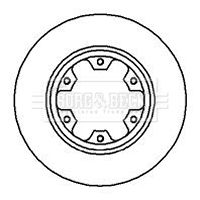 BBD5046 BORG & BECK Тормозной диск