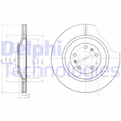 BG4292C DELPHI Тормозной диск