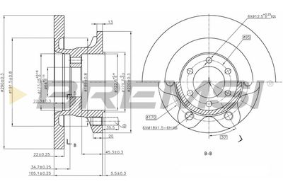 CD5313S BREMSI Тормозной диск