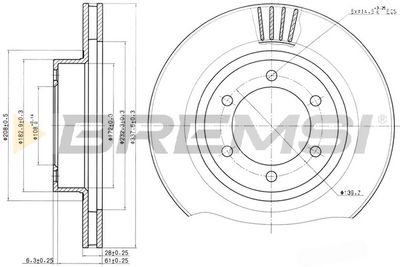 CD7594V BREMSI Тормозной диск