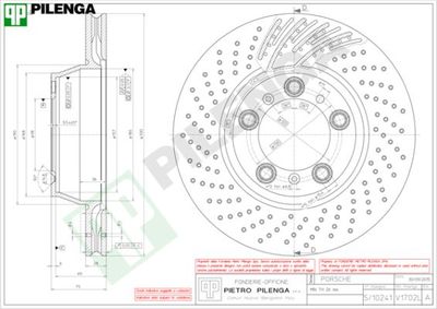 V1702L PILENGA Тормозной диск