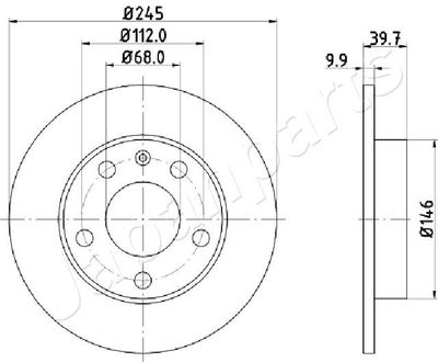 DP0929 JAPANPARTS Тормозной диск