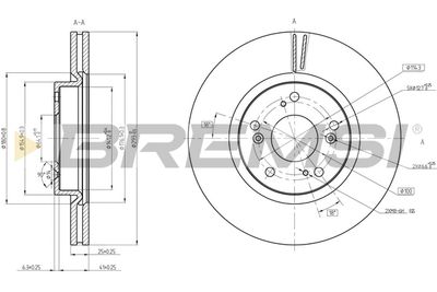 CD8473V BREMSI Тормозной диск