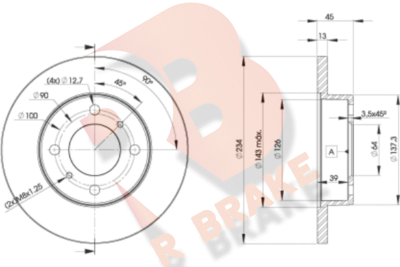 78RBD29280 R BRAKE Тормозной диск