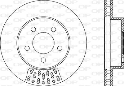 BDR216720 OPEN PARTS Тормозной диск