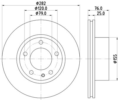 MDC472 MINTEX Тормозной диск