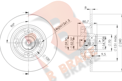 78RBD17823 R BRAKE Тормозной диск