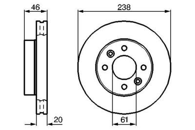 0986478275 BOSCH Тормозной диск