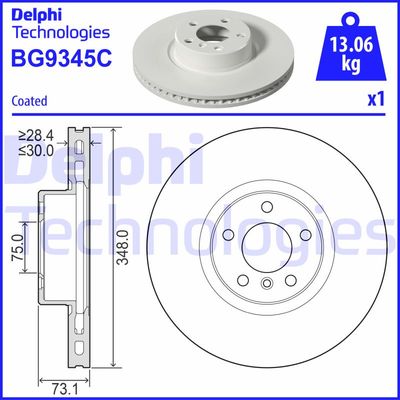 BG9345C DELPHI Тормозной диск