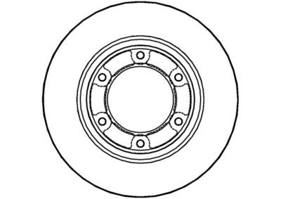 NBD573 NATIONAL Тормозной диск