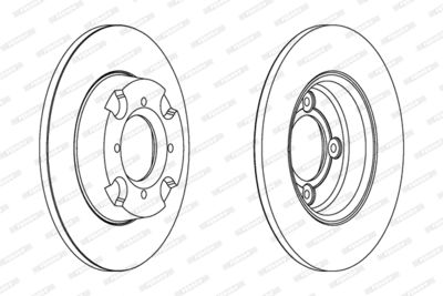 DDF111 FERODO Тормозной диск