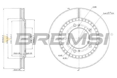 CD7282V BREMSI Тормозной диск