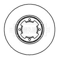 BBD4063 BORG & BECK Тормозной диск