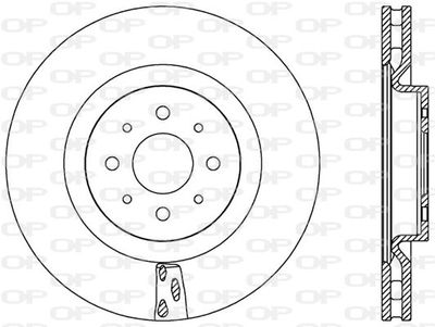 BDA256320 OPEN PARTS Тормозной диск