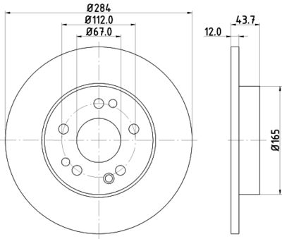 PCD12772 DON Тормозной диск