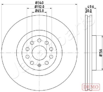 DI0907C JAPANPARTS Тормозной диск