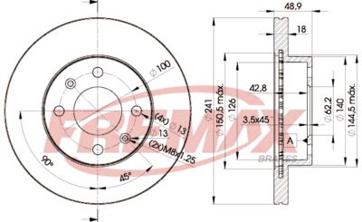 BD7500 FREMAX Тормозной диск